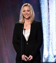 BEVERLY HILLS, CALIFORNIA - JUNE 02: Lisa Kudrow speaks onstage during the Critics' Choice Real TV Awards at The Beverly Hilton Hotel on June 02, 2019 in Beverly Hills, California. (Photo by Alberto E. Rodriguez/Getty Images)